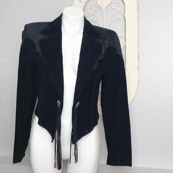 North American Frontier Jackets & Blazers - Frontier American | Boho Leather Fringe Jacket S